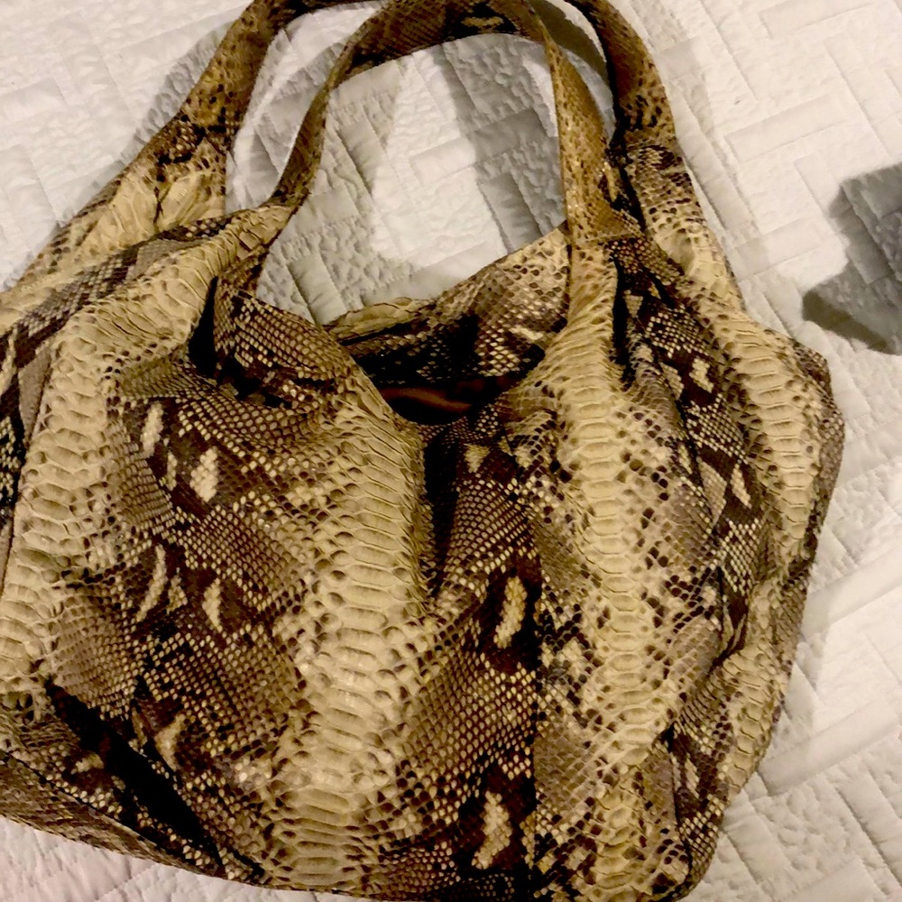 Snake skin purse
